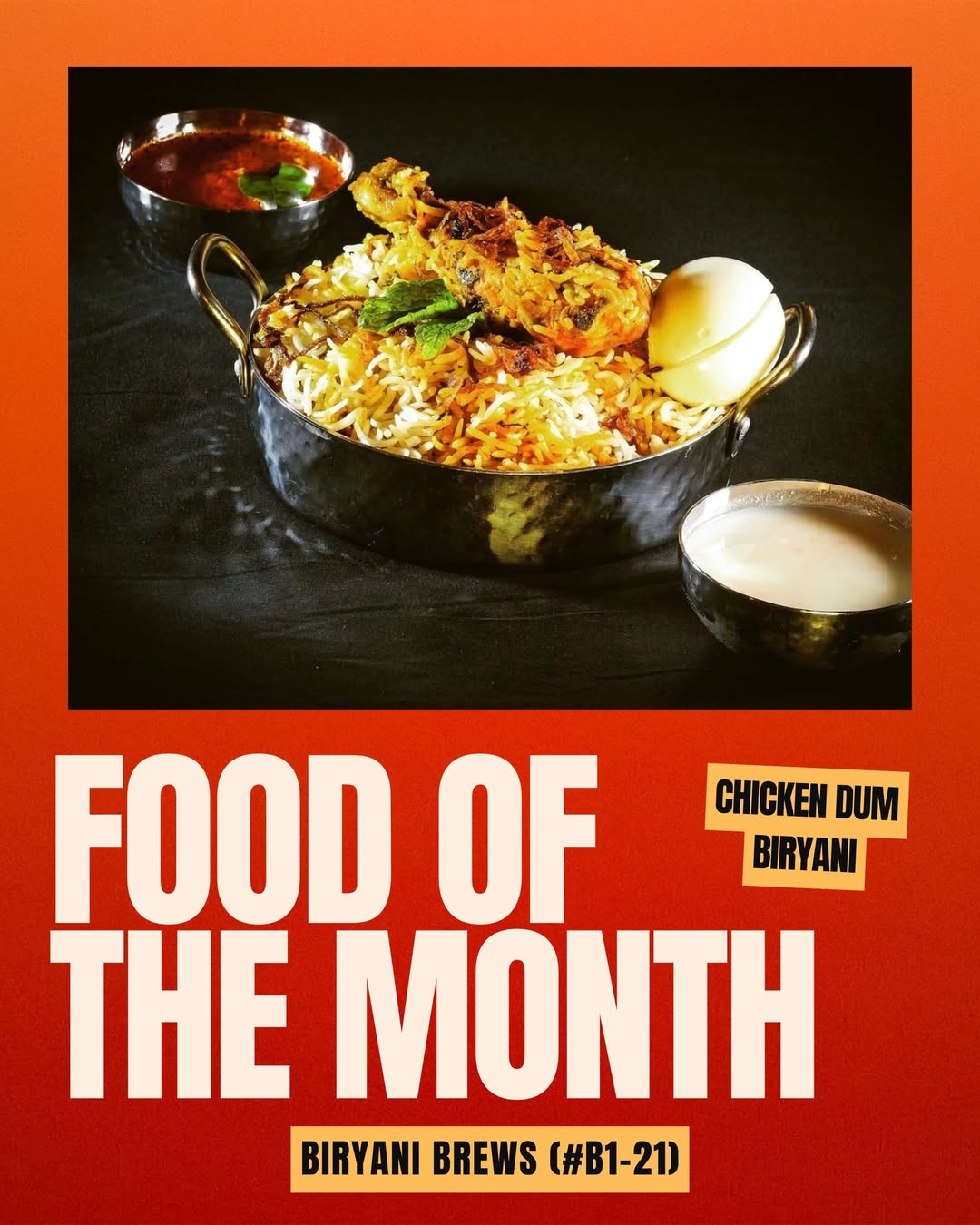 A steaming, fragrant plate of authentic Chicken Dum Biryani with aromatic spices.