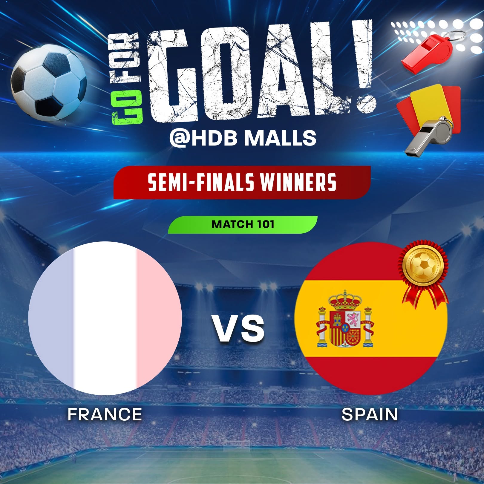 Go For Goal at HDB Malls tournament graphic
