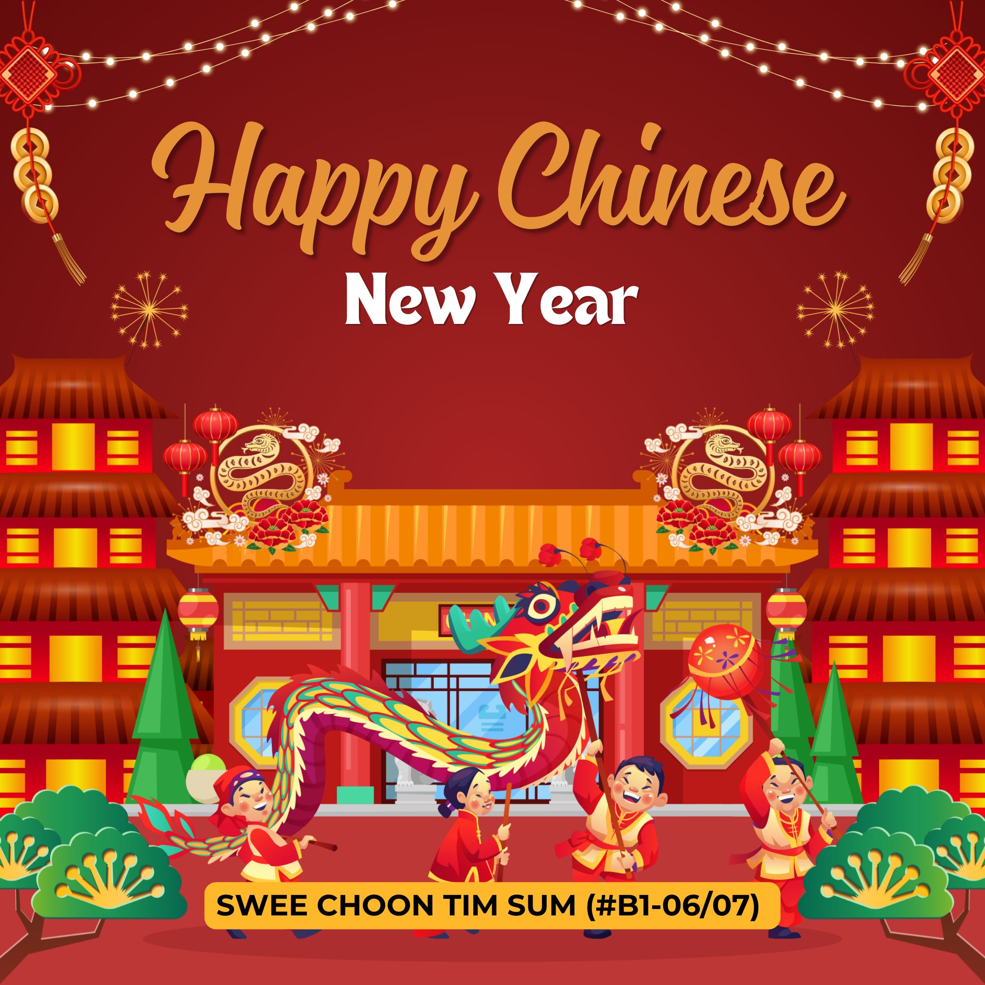 A festive spread of dim sum dishes for Chinese New Year