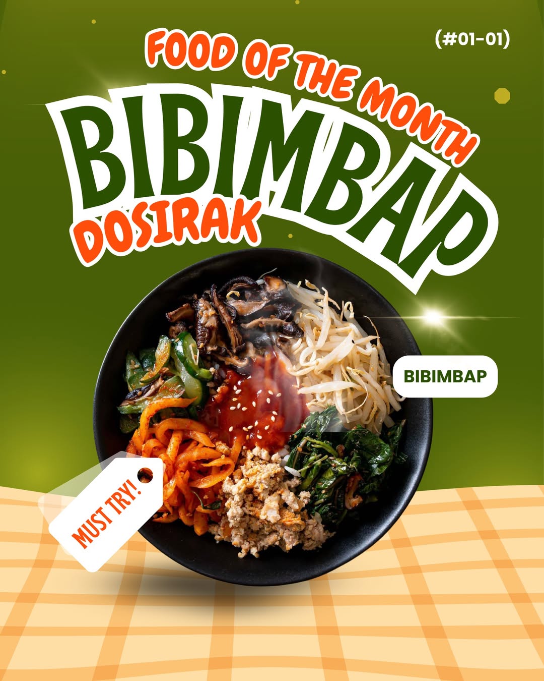 Bibimbap Dosirak Food of the Month at Anchorvale Village