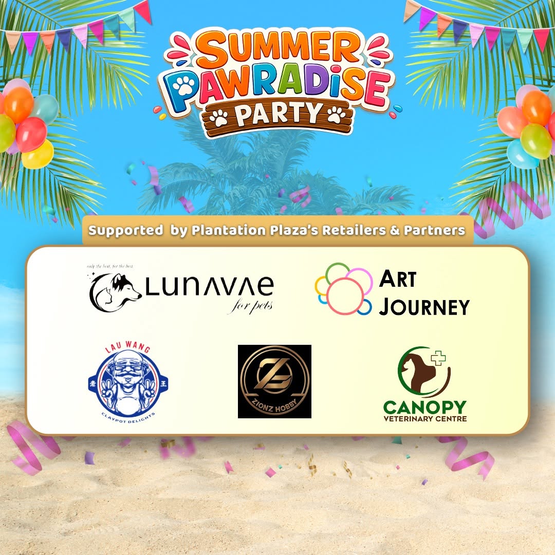 Summer Pawradise Party sponsors at Plantation Plaza