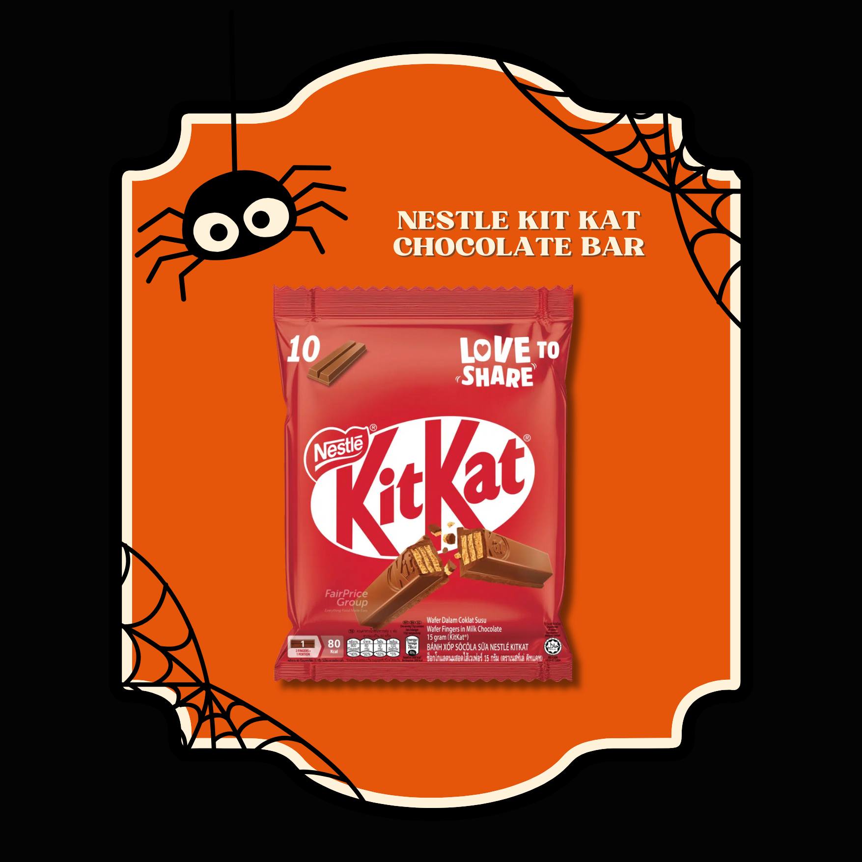 Close-up of spooky sweet treats for Halloween