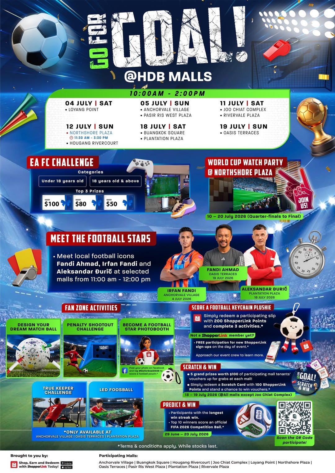 Go For Goal World Cup event at HDB Malls