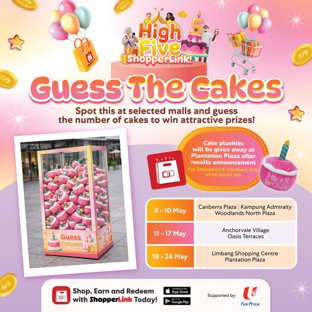 Prizes sponsored by NTUC FairPrice