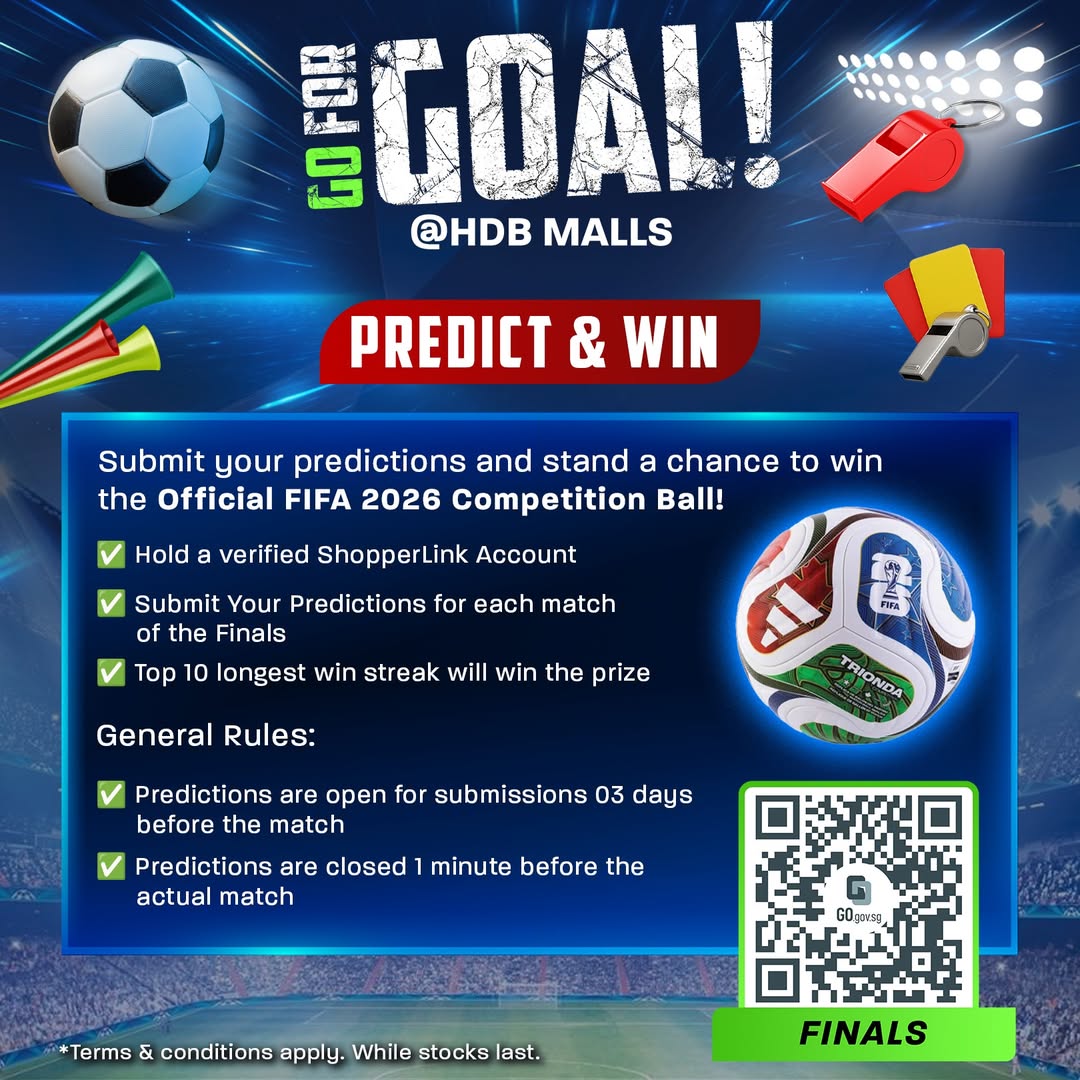 Go For Goal Final prediction contest at HDB Malls