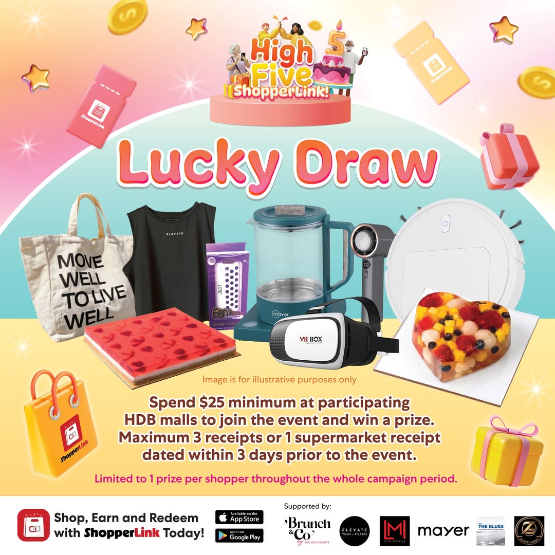 High 5 ShopperLink Birthday Celebration Lucky Draw event poster